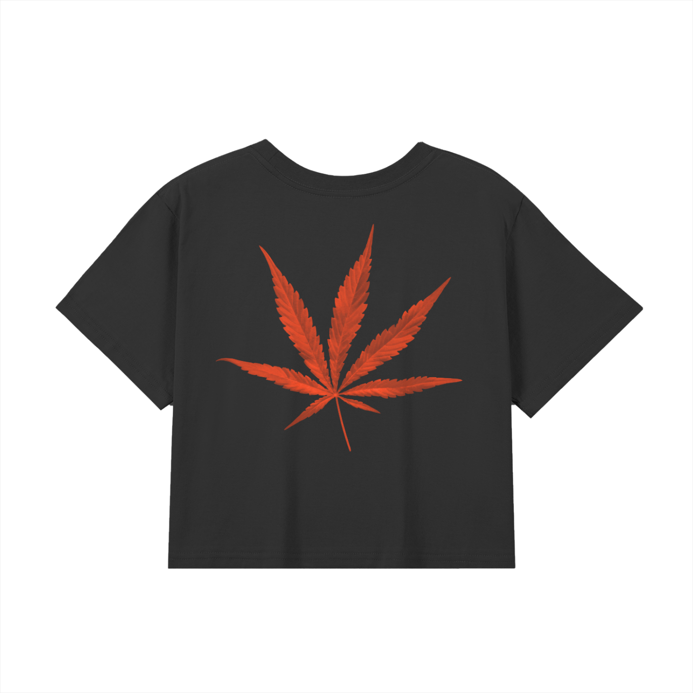 Woman’s Baby Tee InZaWeTrust Crop Top Black & Red