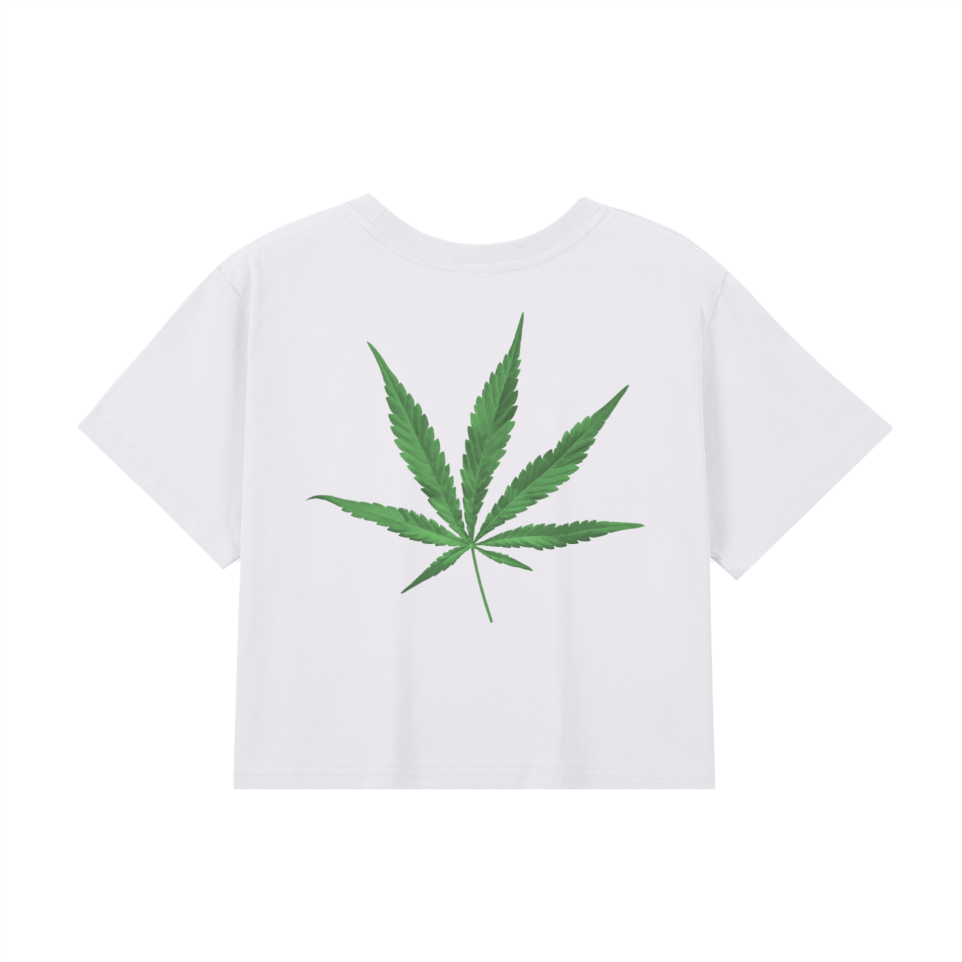 Woman’s Baby Tee InZaWeTrust Crop Top White & Green