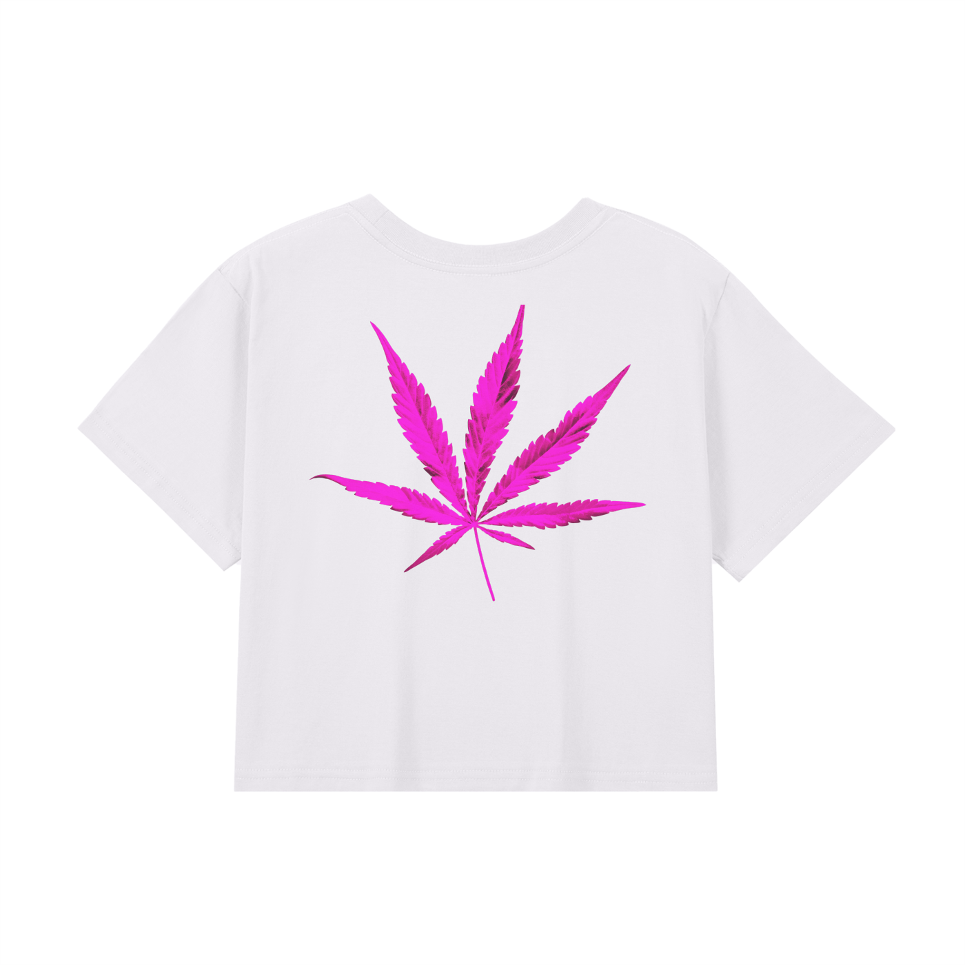 Woman’s Baby Tee InZaWeTrust Crop Top White & Pink