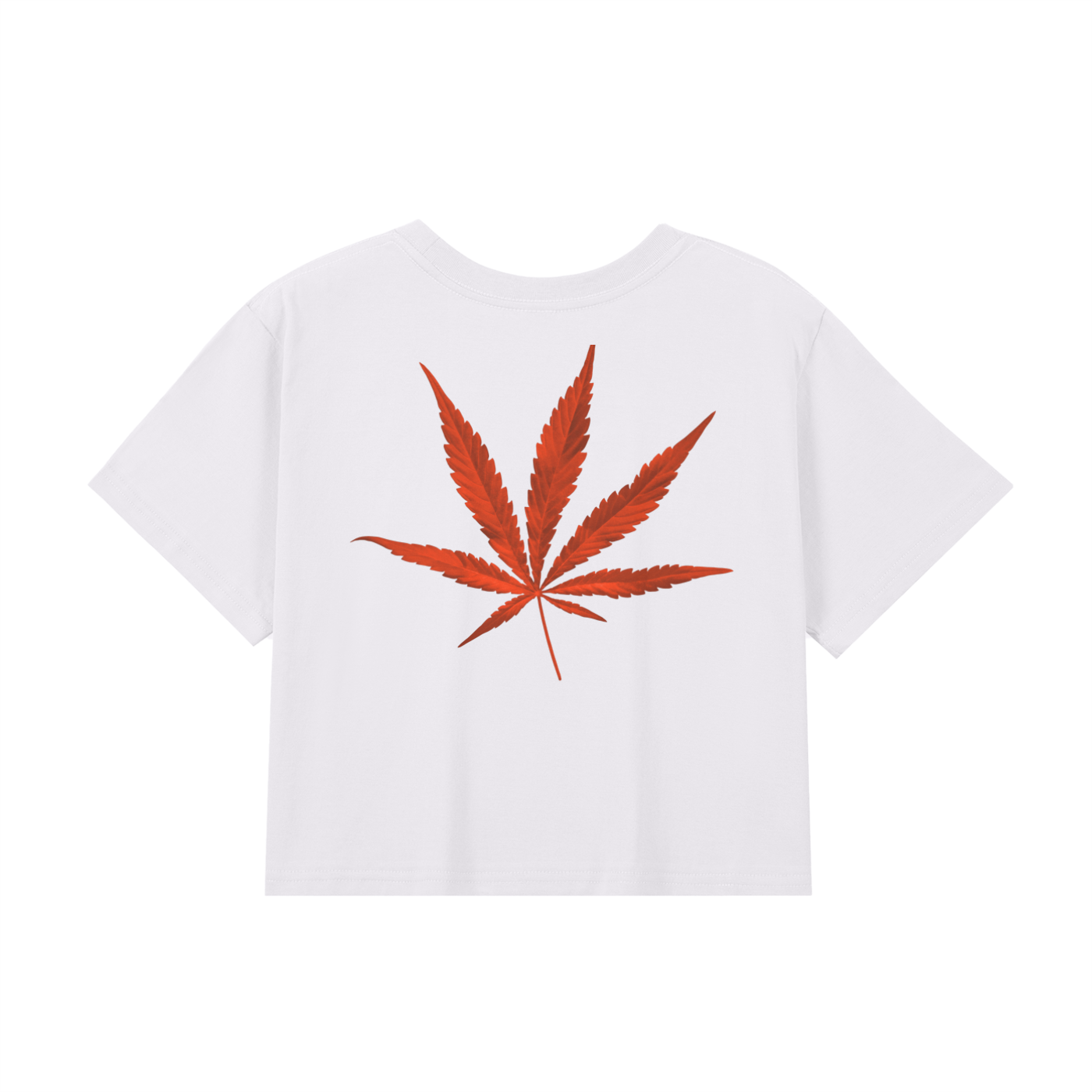 Woman’s Baby Tee InZaWeTrust Crop Top White & Red